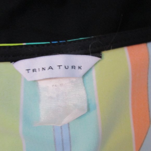 Tunic Dress Swim Coverup Neon Dashiki Print Pink Black Knit Vaca - Picture 10 of 11